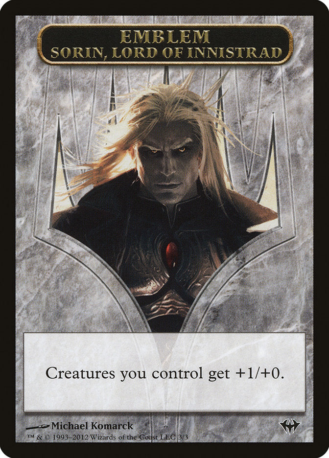 Sorin, Lord of Innistrad Emblem [Dark Ascension Tokens] | HFX Games
