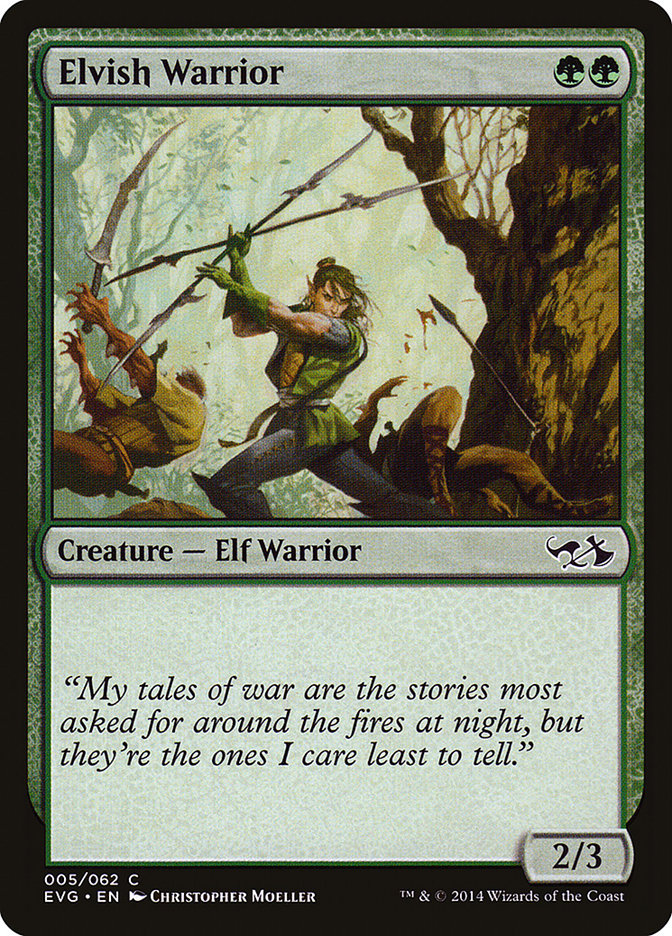 Elvish Warrior (Elves vs. Goblins) [Duel Decks Anthology]