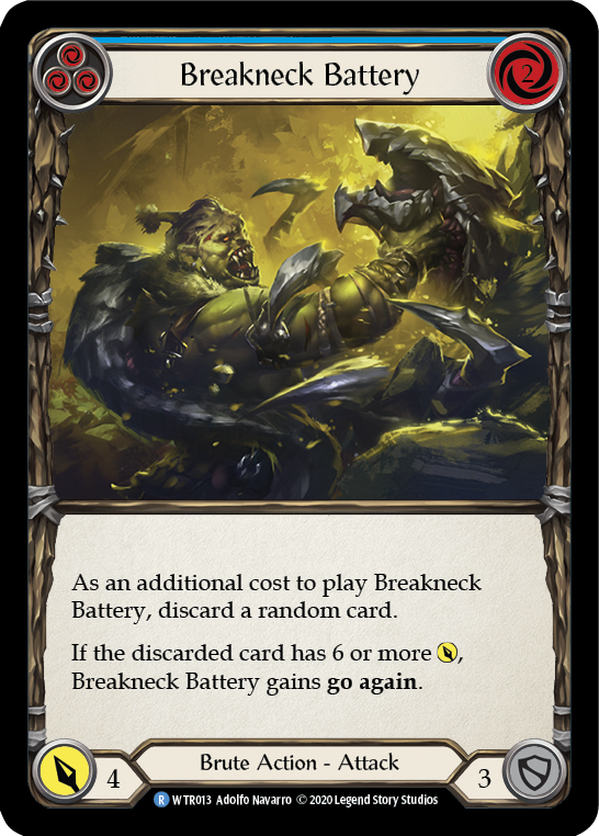 Breakneck Battery (Blue) [WTR013] Unlimited Edition Rainbow Foil