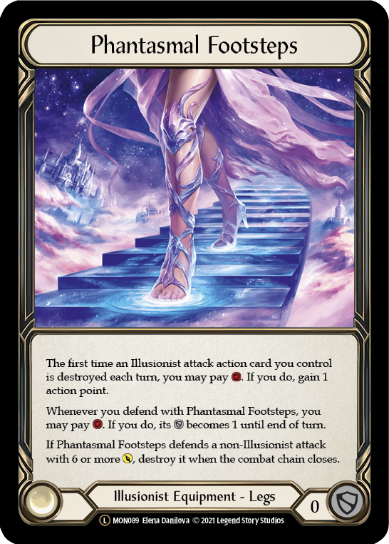 Phantasmal Footsteps (Rainbow Foil) [U-MON089-RF] Unlimited Edition Rainbow Foil