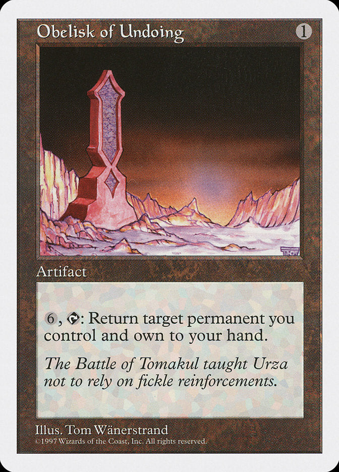 Obelisk of Undoing [Fifth Edition] | HFX Games