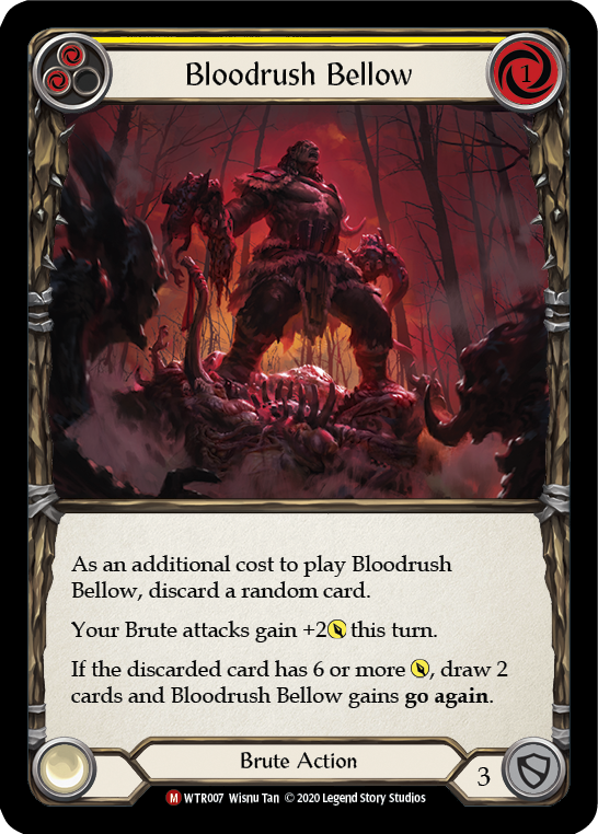 Bloodrush Bellow [WTR007] Unlimited Edition Rainbow Foil