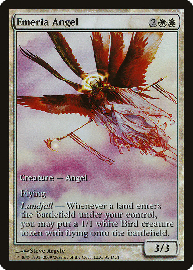 Emeria Angel (Game Day) (Extended Art) [Zendikar Promos] | HFX Games