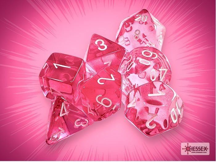 Chessex: Polyhedral Translucent Dice sets