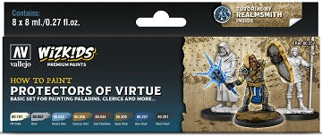 Vallejo Wizkids Premium Paint Set: Protectors of Virtue