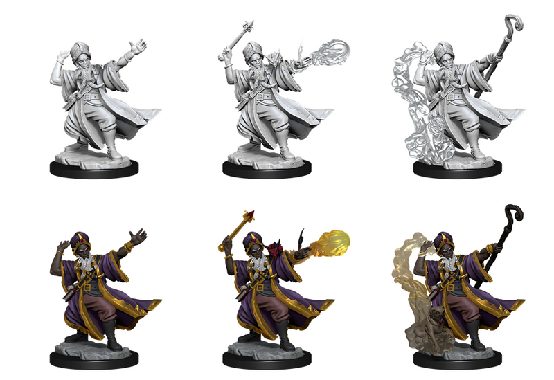 D&D Frameworks Miniatures: Human Male Wizard