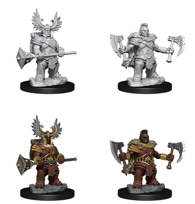 D&D Frameworks Miniatures: Dwarf Female Barbarian