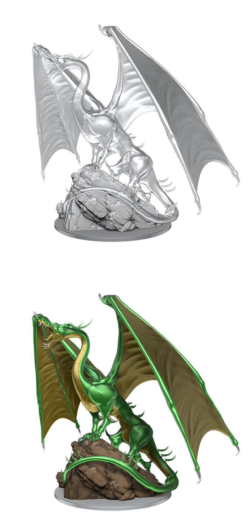 D&D Nolzur's Marvelous Miniatures: Young Emerald Dragon