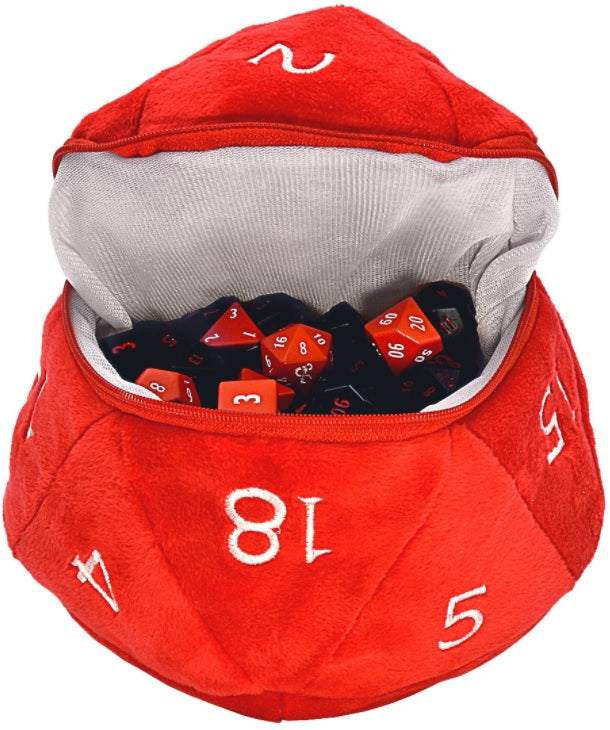 Plush D20 Dice Bags
