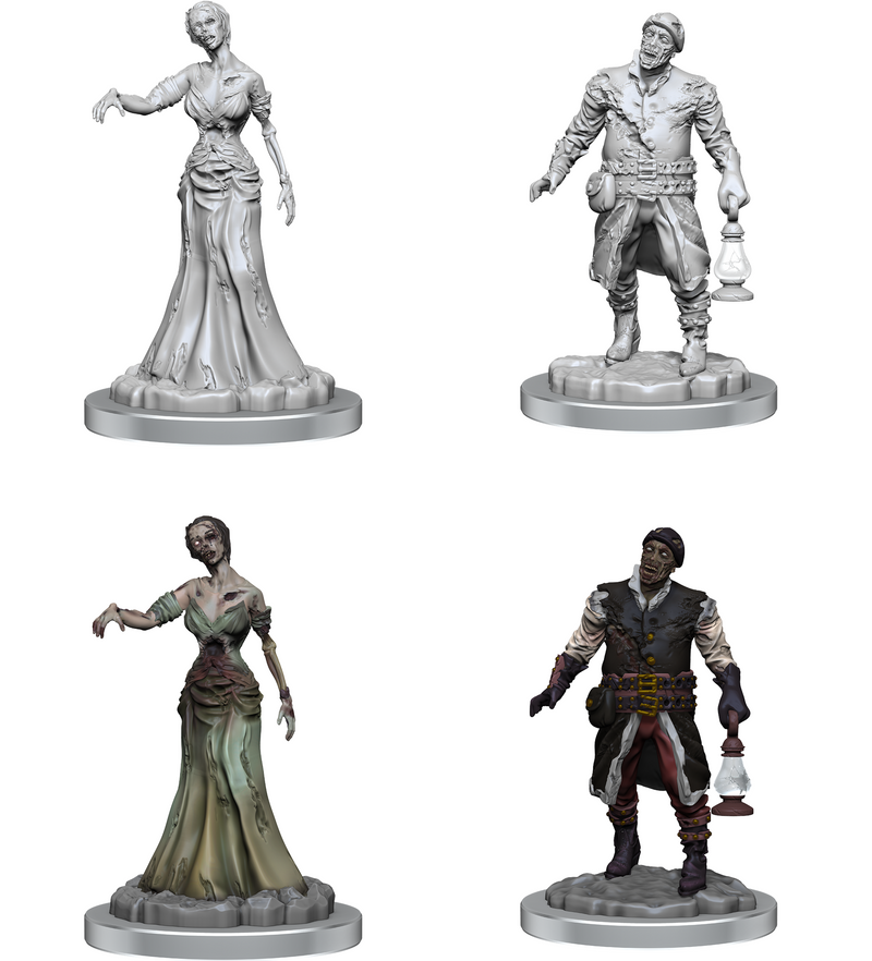 WizKids Deep Cuts Unpainted Miniatures: Zombies