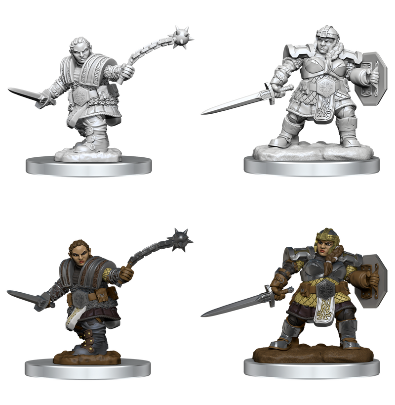 D&D Nolzur's Marvelous Miniatures: Dwarf Female Fighter
