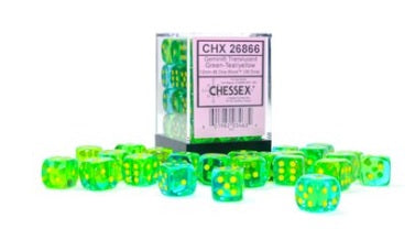 CHESSEX: D6 Gemini DICE SETS - 12mm