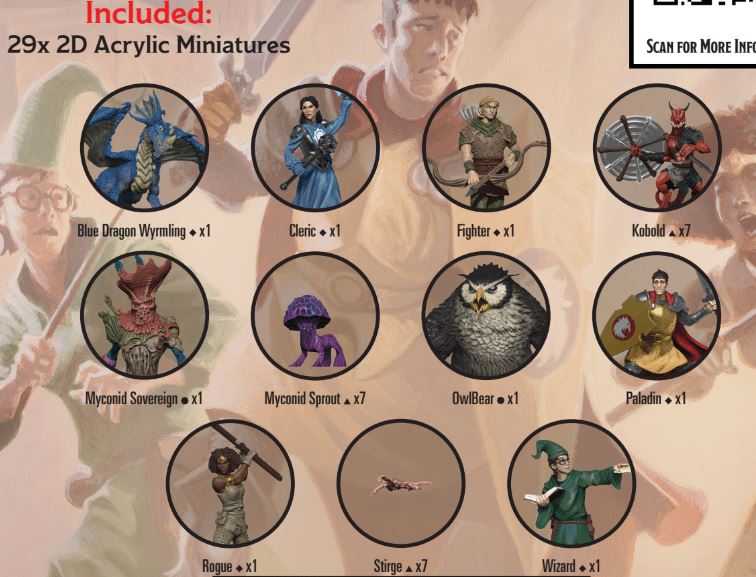 D&D Idols: Dragons of Stormwreck Isle 2D Miniature Set
