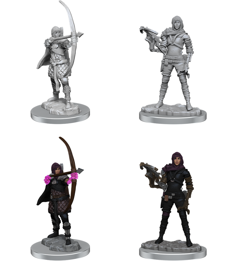 WizKids Deep Cuts Unpainted Miniatures: Human Female Rogue