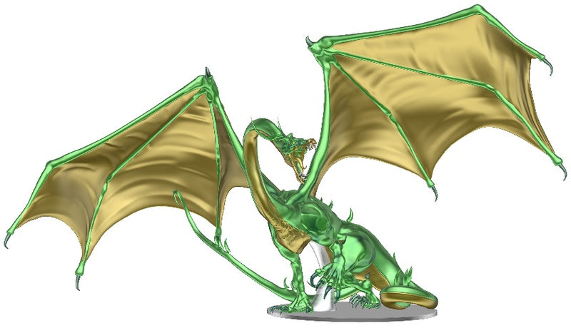 Adult Emerald Dragon Premium Figure