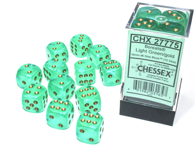 Chessex: D6 Borealis™ LUMINARY Dice Set - 16mm