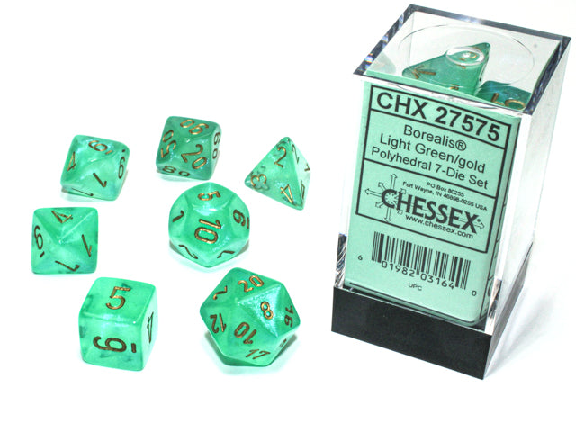 Chessex: Polyhedral Borealis LUMINARY Dice sets