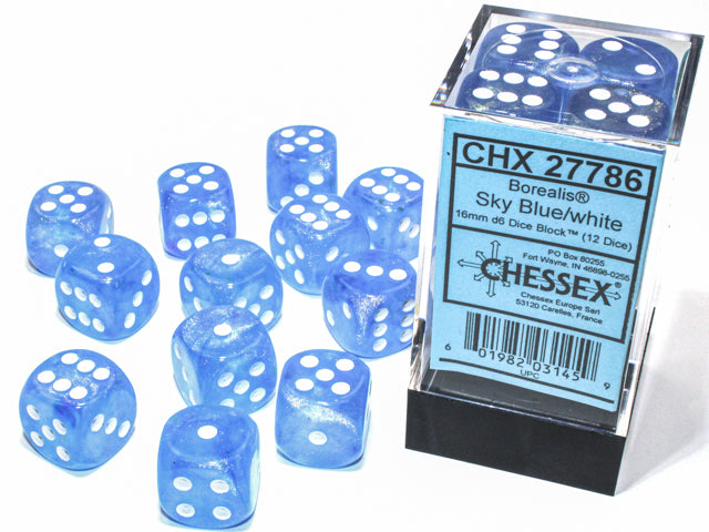 Chessex: D6 Borealis™ LUMINARY Dice Set - 16mm