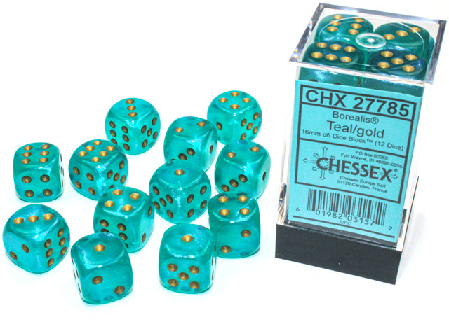 Chessex: D6 Borealis™ LUMINARY Dice Set - 16mm