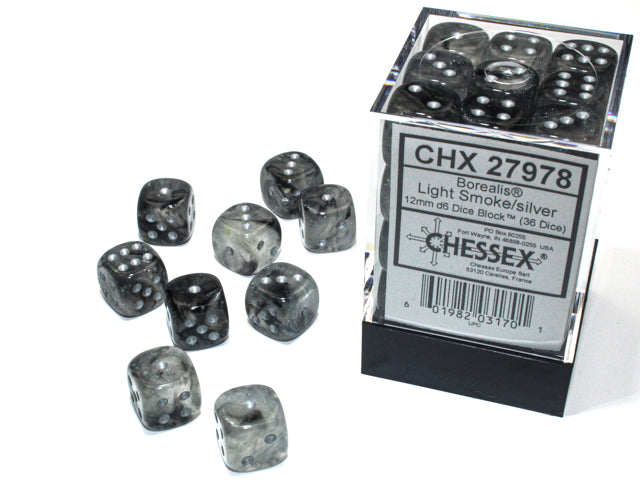 Chessex: D6 Borealis LUMINARY Dice Set - 12mm