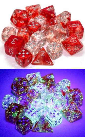 Chessex: D6 Nebula LUMINARY Dice Sets - 12mm