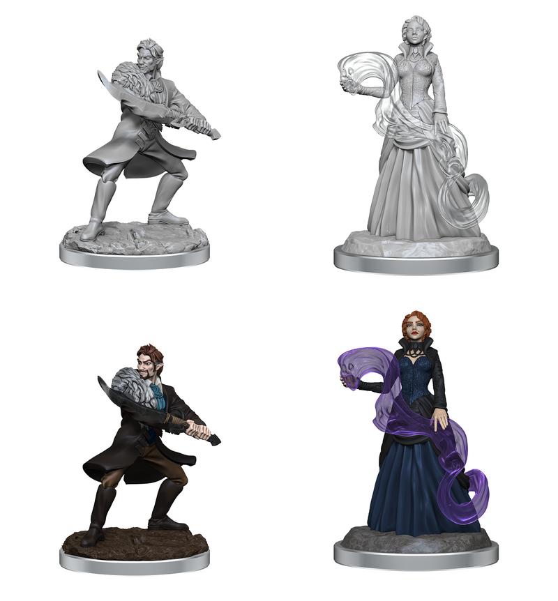 Critical Role Unpainted Miniatures: Vampire & Necromancer Nobles
