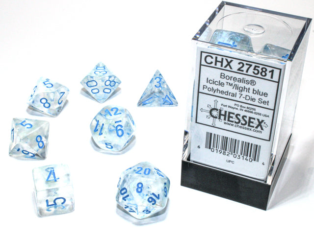 Chessex: Polyhedral Borealis LUMINARY Dice sets