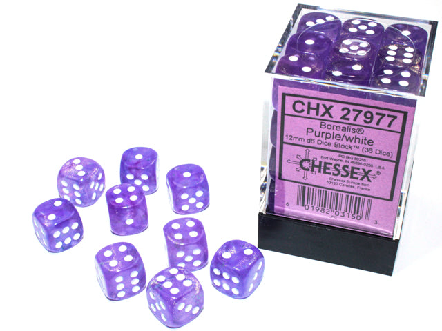 Chessex: D6 Borealis LUMINARY Dice Set - 12mm