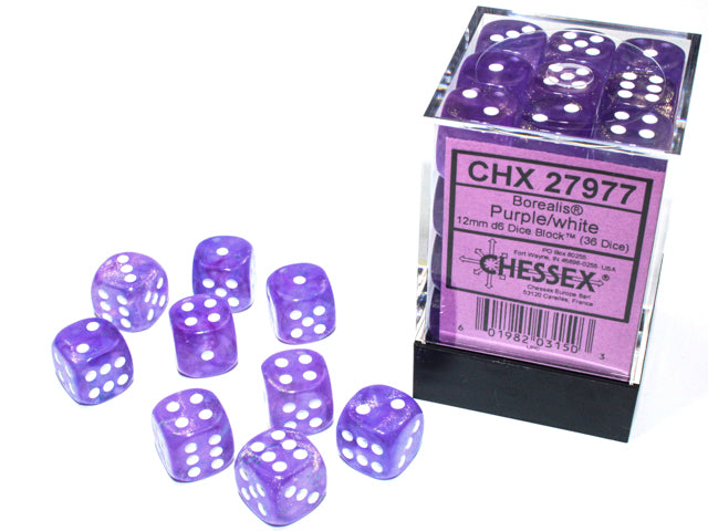 Chessex: D6 Borealis LUMINARY Dice Set - 12mm