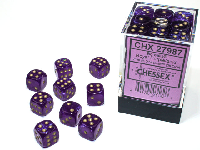 Chessex: D6 Borealis LUMINARY Dice Set - 12mm
