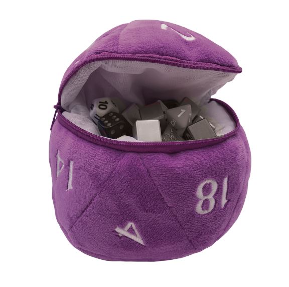 Plush D20 Dice Bags