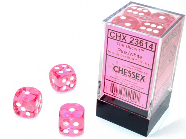 Chessex: D6 Translucent Dice Set - 16mm
