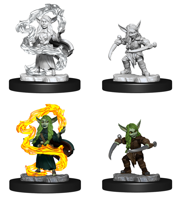 Critical Role Unpainted Miniatures: Goblin Female Sorcerer/Rogue