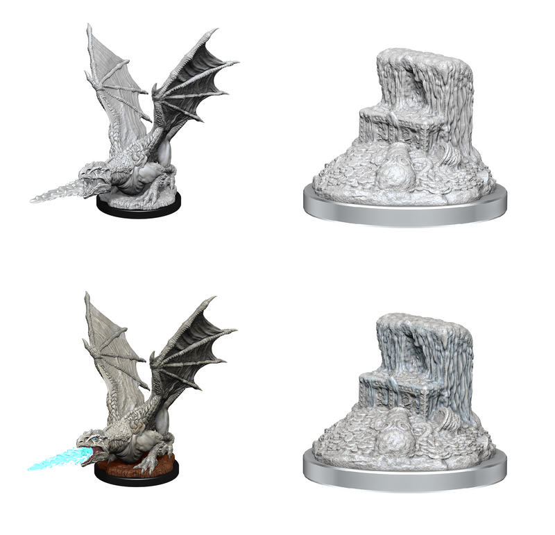 D&D Nolzur's Marvelous Miniatures: White Dragon Wyrmling