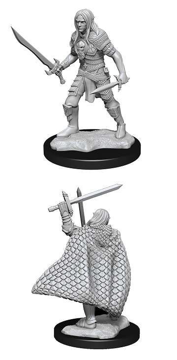 Pathfinder Battles Unpainted Miniatures: MALE ELF FIGHTER
