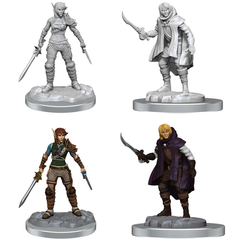 D&D Nolzur's Marvelous Miniatures: Half-Elf & Elf Rogue