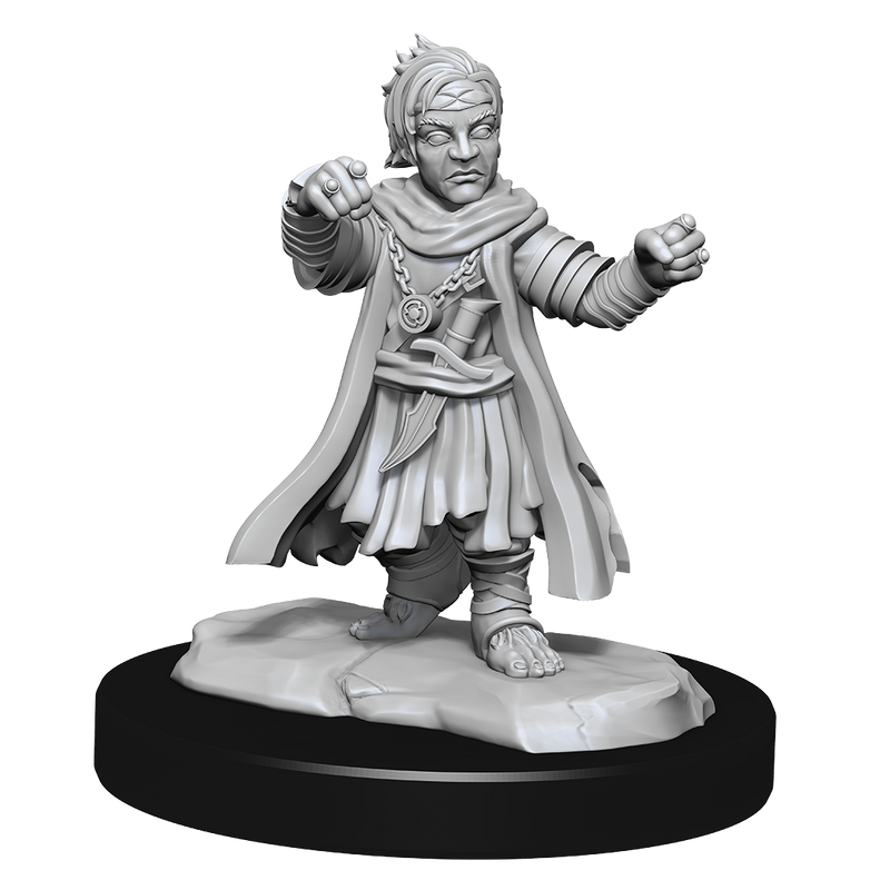 Pathfinder Battles Unpainted Miniatures: Halfling Male Monk