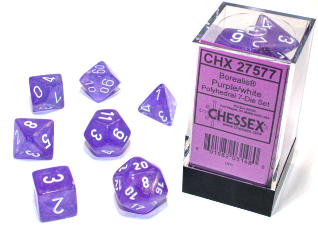 Chessex: Polyhedral Borealis LUMINARY Dice sets