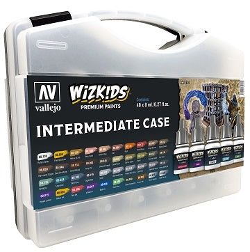 Vallejo Wizkids Premium Paint Set: Intermediate Case
