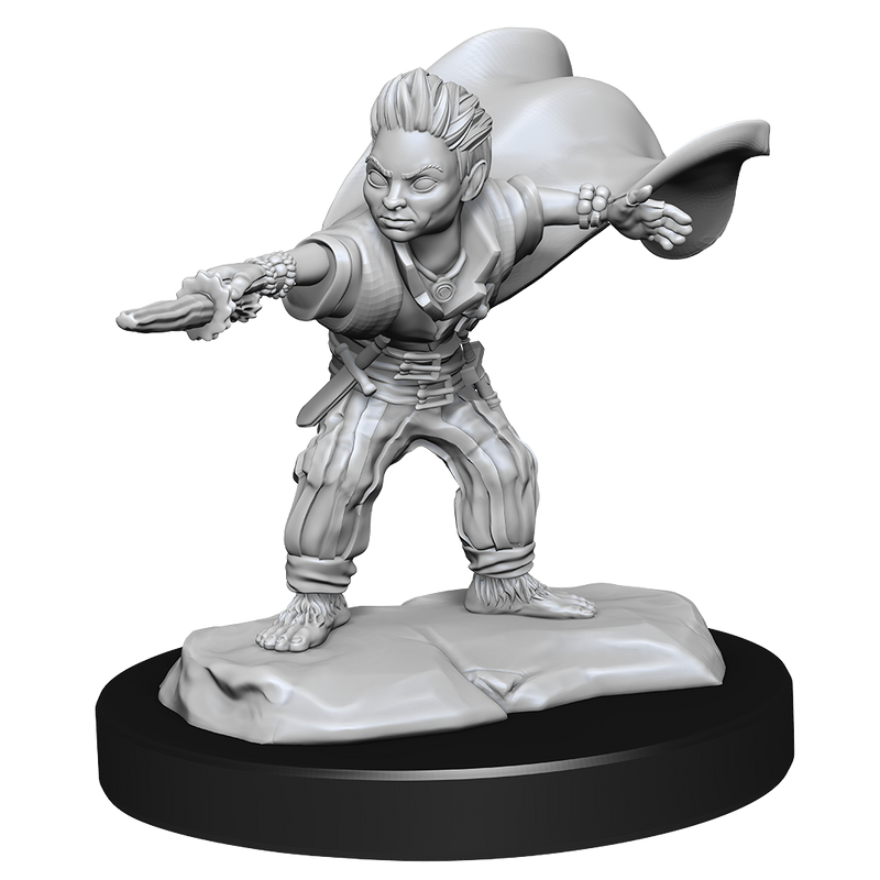 Pathfinder Battles Unpainted Miniatures: Halfling Male Wizard