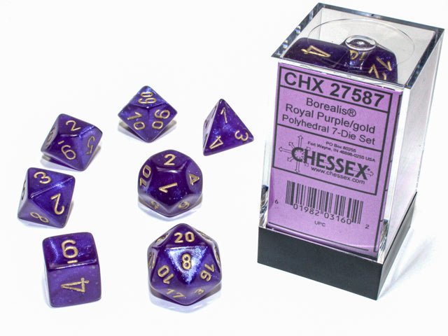 Chessex: Polyhedral Borealis LUMINARY Dice sets