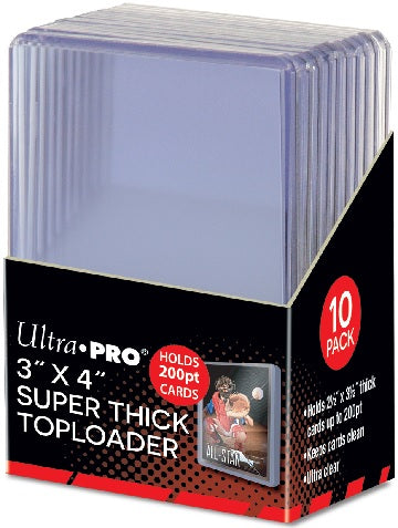 3" X 4" Clear 200pt Toploader 10ct