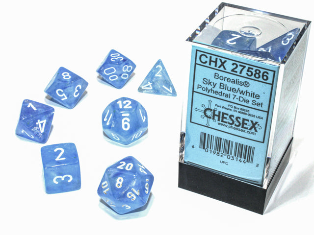Chessex: Polyhedral Borealis LUMINARY Dice sets