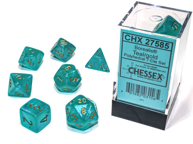 Chessex: Polyhedral Borealis LUMINARY Dice sets