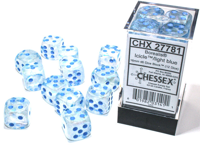 Chessex: D6 Borealis™ LUMINARY Dice Set - 16mm