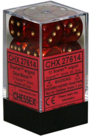 Chessex: D6 Scarab™ Dice sets - 16mm